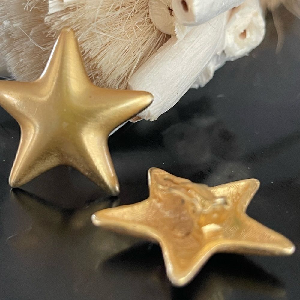 Vintage rare Star Anne Klein clip on earrings - Picture 4 of 4